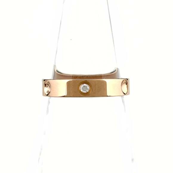 Louis Vuitton Alliance Empreinte Ring in PG pink gold with 750 diamonds for w...